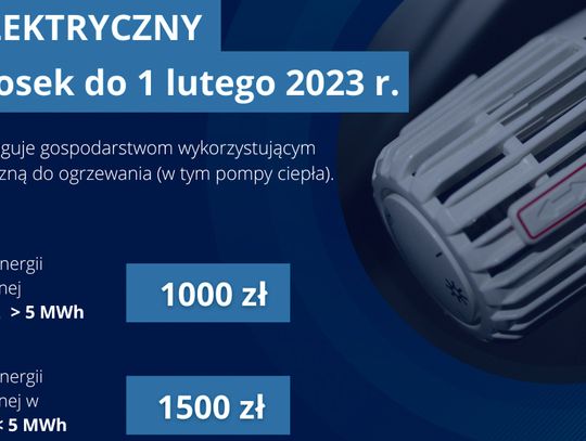 Wniosek o wypłatę dodatku elektrycznego