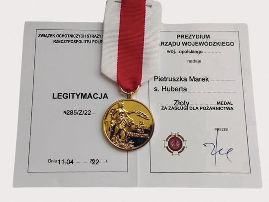 Wójt strażakiem na medal!