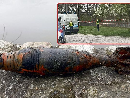 Wybuchowe odkrycie nad Odrą w Krapkowicach. Niebezpieczne znalezisko tuż obok restauracji Niewybuch znaleziony nad Odrą w Krapkowicach przy ulicy Rybackiej – teren zabezpieczony przez policję przed przyjazdem saperów