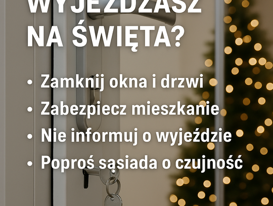 Zabezpiecz mieszkanie przed świętami