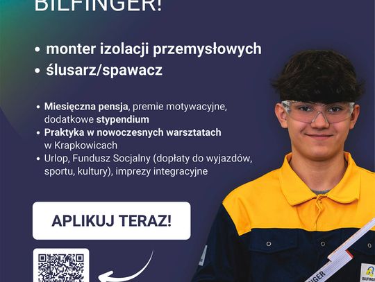 Uczniowie klasy patronackiej Bilfinger podczas zajęć praktycznych w warsztacie przemysłowym