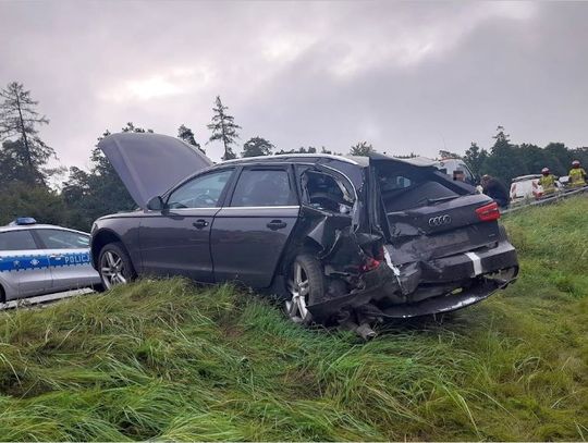 Zderzenie 5 pojazdów na A4.Niespokojnie rozpoczął się dzień na krapkowickim odcinku autostrady A4