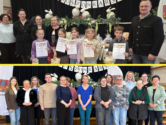 Zdobione kroszonki na konkursie w Strzeleczkach – tradycja śląska w nowoczesnym wydaniu.