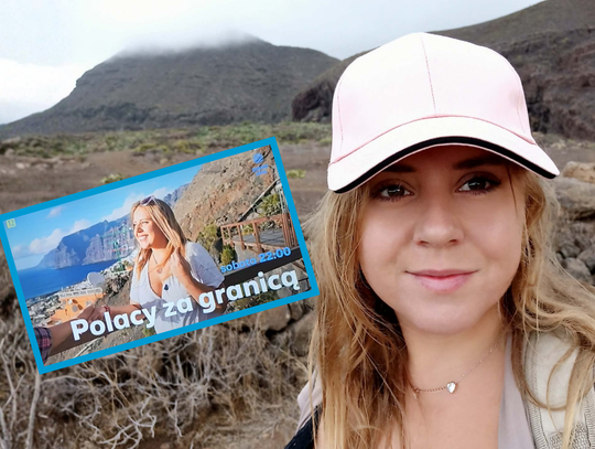Mieszkanka Pietnej na Teneryfie podczas nagrań do programu telewizyjnego „Polacy za granicą”