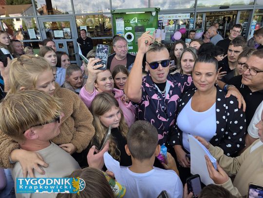 Skolim podczas spotkania z fanami w Tomi Markt w Gogolinie