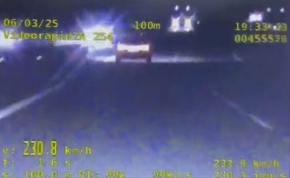 230 km/h na A4! Kierowca audi dostał surową karę