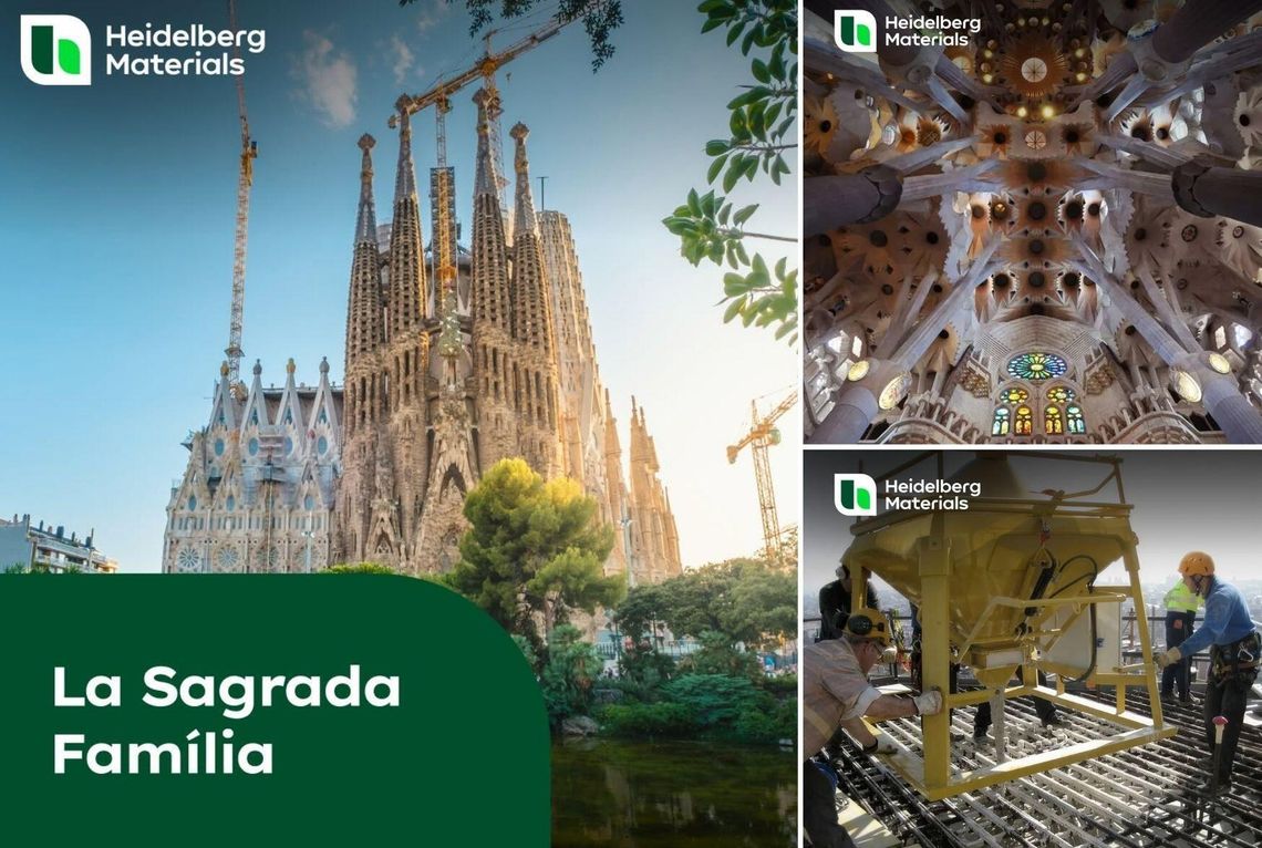 Bazylika Sagrada Família powstaje także z betonu z naszego powiatu. Wiadomo, kto dostarcza materiał do słynnej bazyliki Sagrada Família w Barcelonie – bazylika, w której konstrukcji wykorzystano biały beton Heidelberg Materials