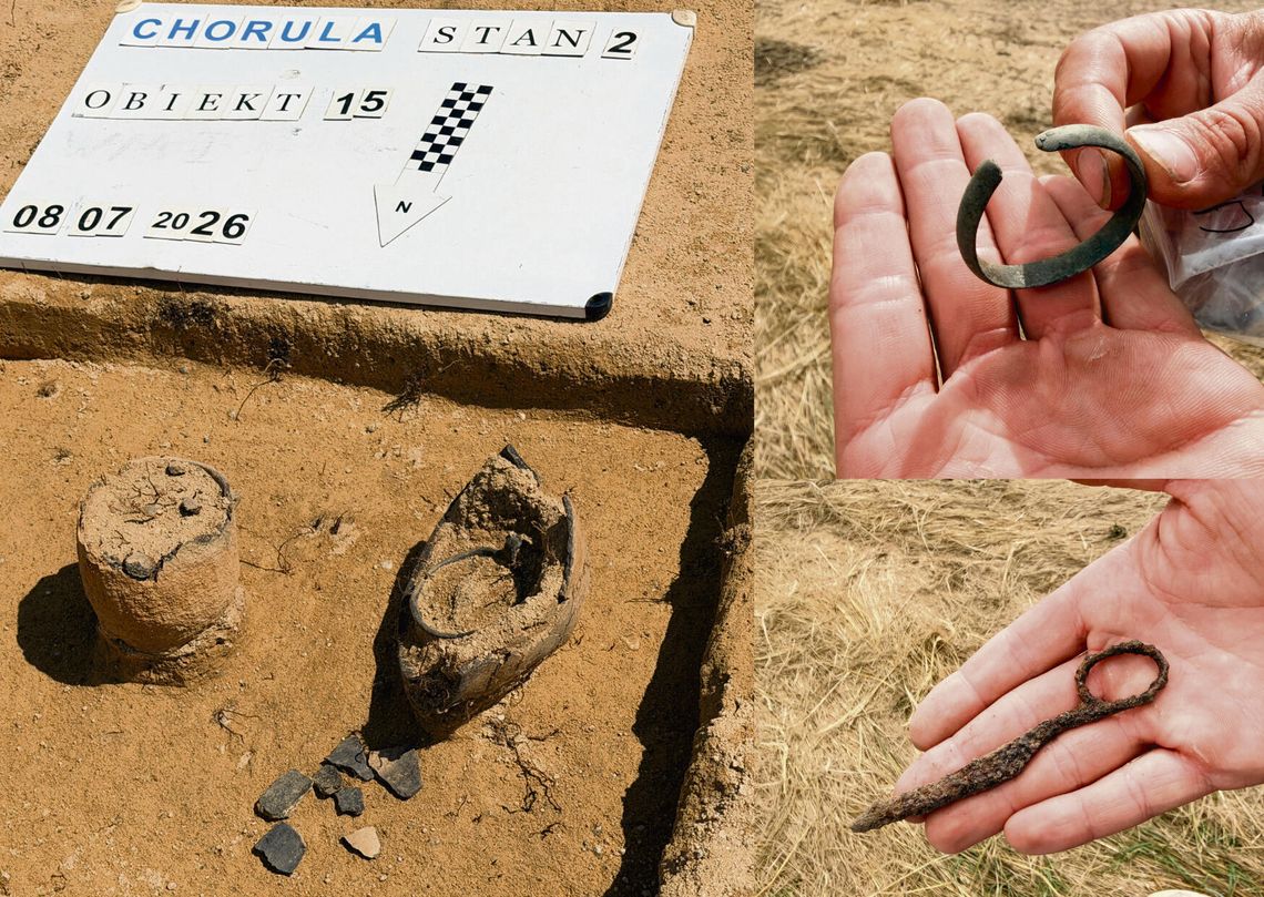 Archeolodzy dokumentują kolejne pochówki na pradawnym cmentarzysku w Choruli, gdzie odkryto już około 100 grobów