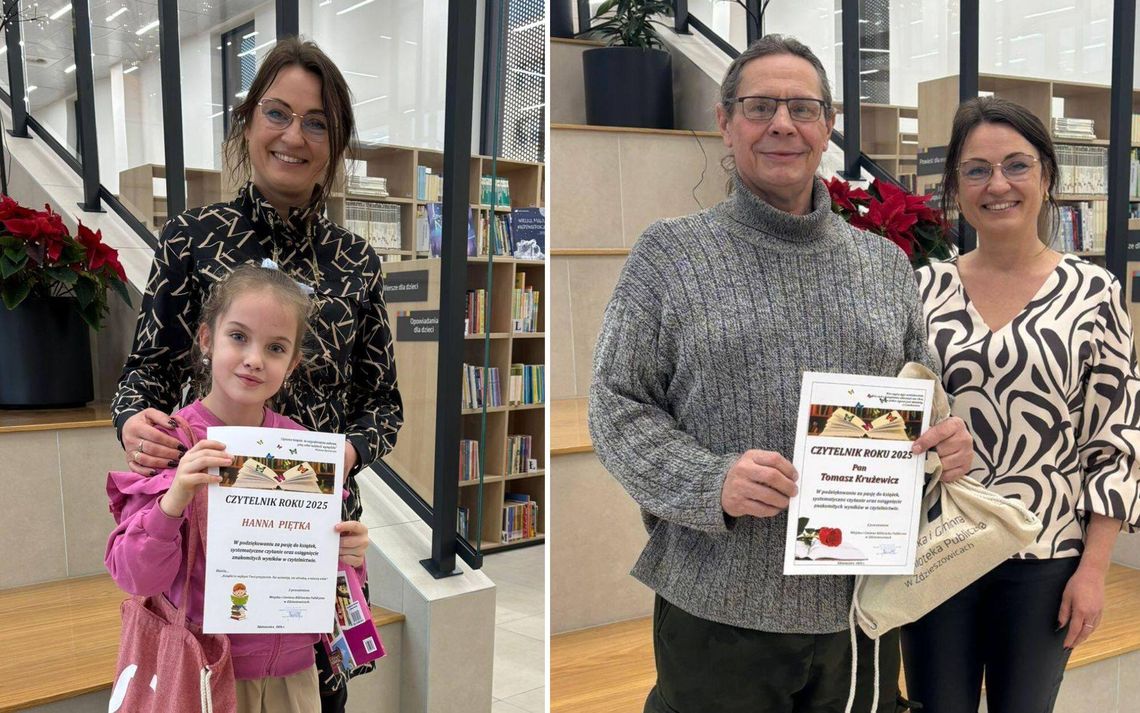Najaktywniejsi czytelnicy Miejskiej i Gminnej Biblioteki Publicznej w Zdzieszowicach – rekordy czytelnicze 2025 roku