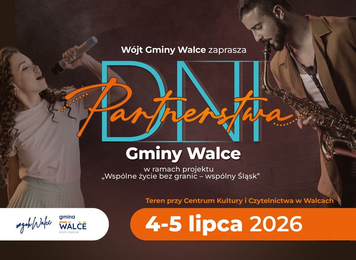 Dni Partnerstwa w Walcach – plenerowa impreza w Centrum Kultury i Czytelnictwa z koncertami i atrakcjami dla mieszkańców powiatu krapkowickiego