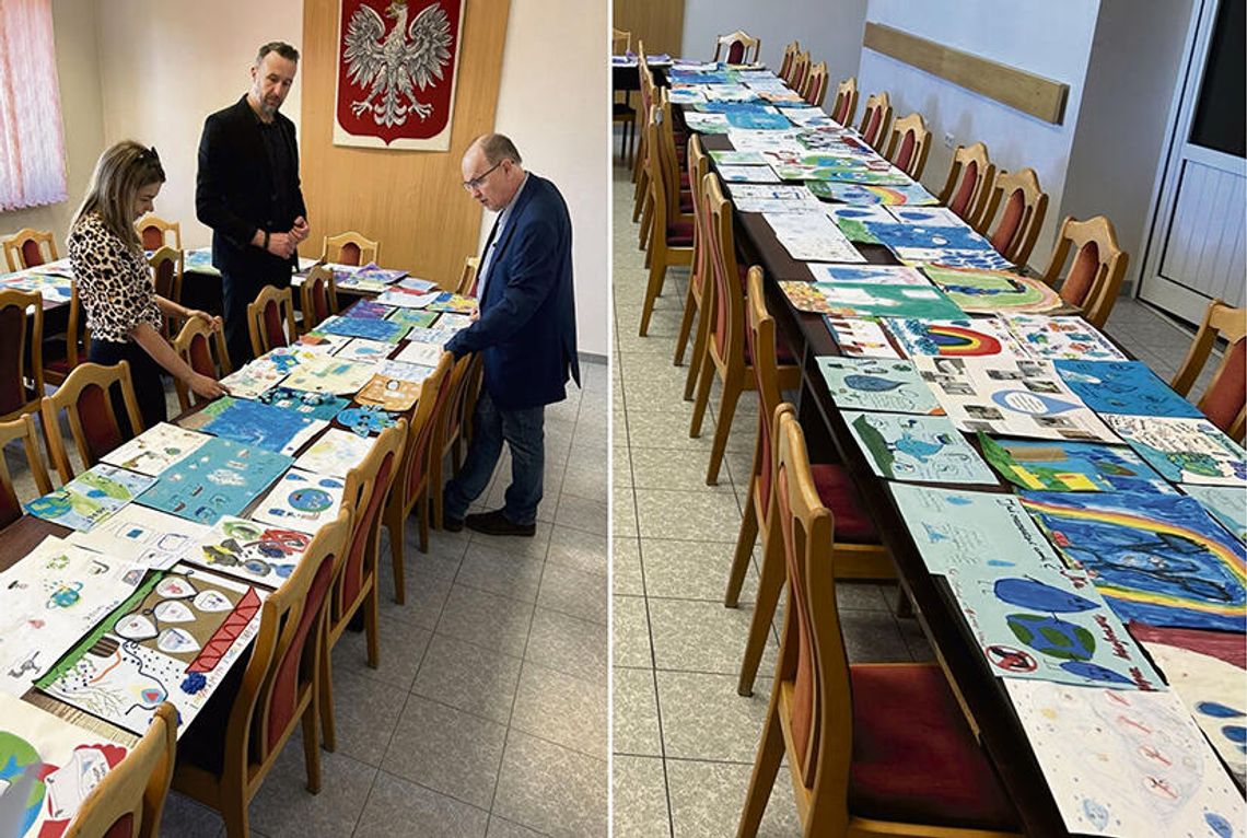 Dzieci ze Zdzieszowic pokazały, jak oszczędzać wodę. Konkurs WiK zakończył się wyjątkowym werdyktem Dzieci prezentujące swoje prace plastyczne o oszczędzaniu wody podczas konkursu w Zdzieszowicach