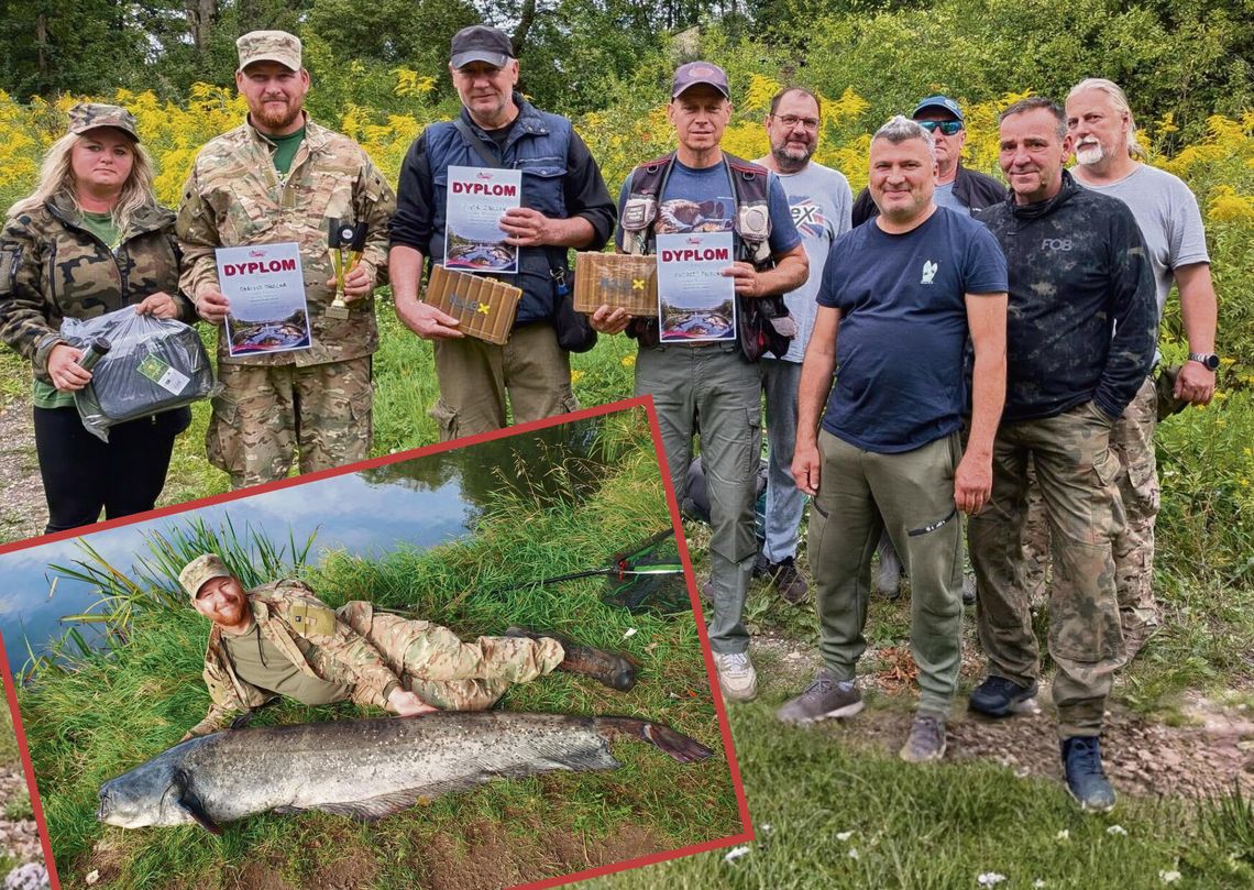 Gigantyczny sum w Odrze! Miał 2,20 m i dał zwycięstwo w zawodach „Drapieżnik Odry” Sum o długości 220 cm złowiony podczas zawodów spinningowych „Drapieżnik Odry” na Odrze
