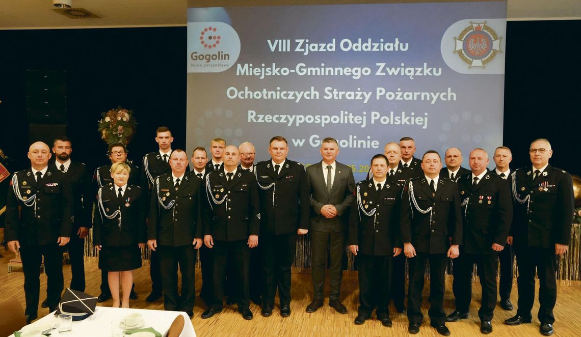 Delegaci podczas wyborów nowego zarządu OSP w Gogolinie