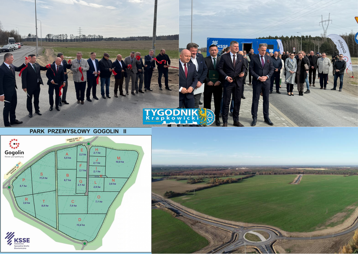 Oficjalne otwarcie Parku Przemysłowego Gogolin II – nowoczesne działki inwestycyjne i infrastruktura dla przedsiębiorców
