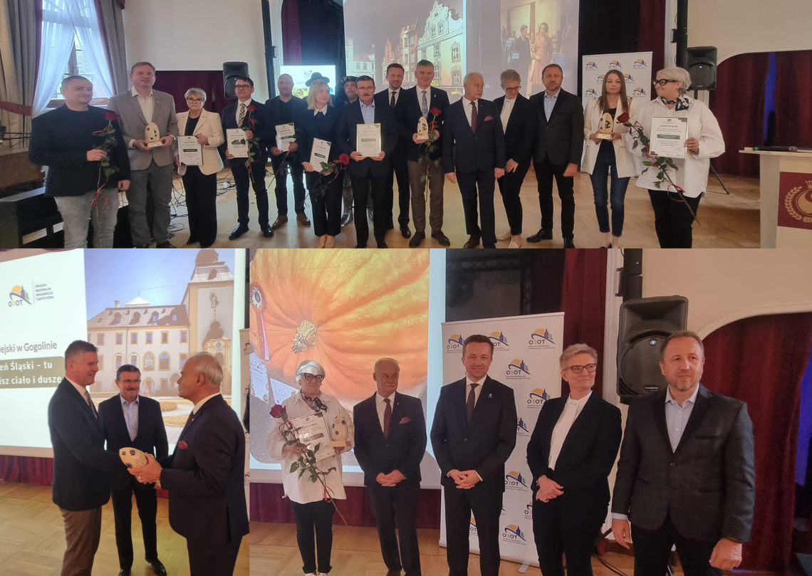 Turystyczne hity z powiatu krapkowickiego nagrodzone. Wśród nich Kamień Śląski i Bania Fest Laureaci Certyfikatu OROT 2026 – Kamień Śląski z gminy Gogolin i Bania Fest z powiatu krapkowickiego podczas gali w Pałacu Sulisław.