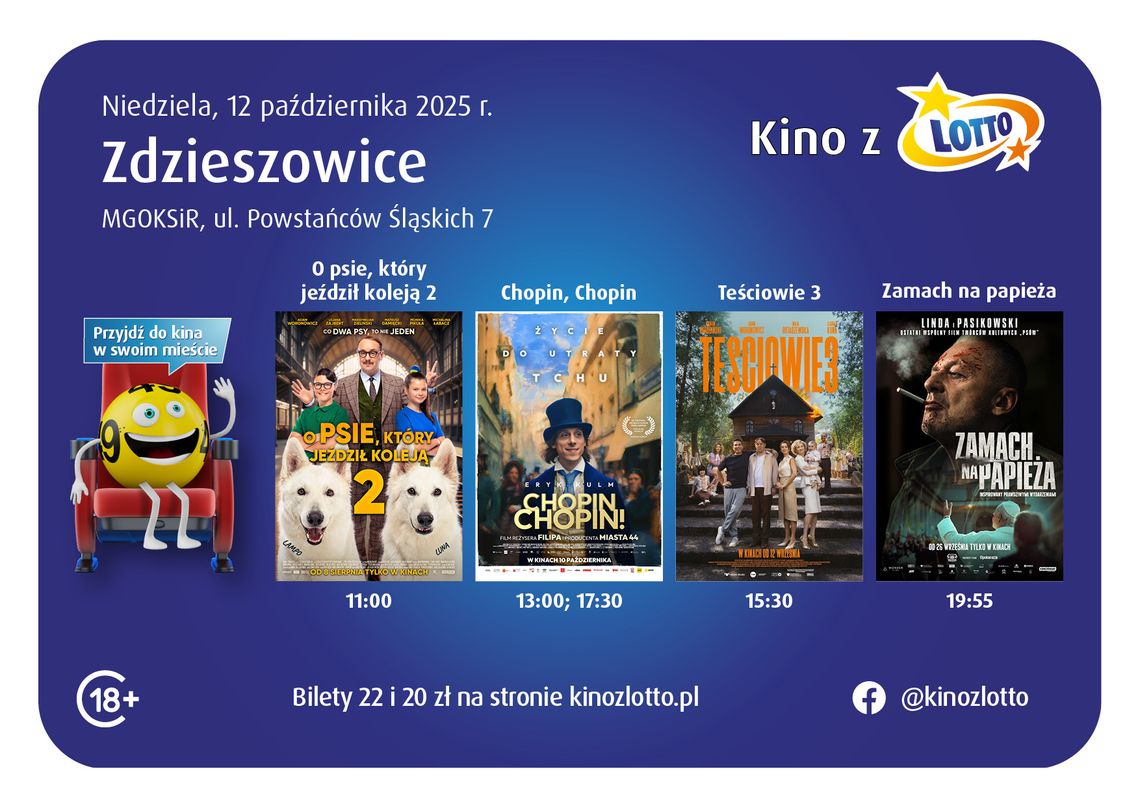 Kino z LOTTO rusza w Polskę! Premierowe seanse i akcja społeczna w Zdzieszowicach