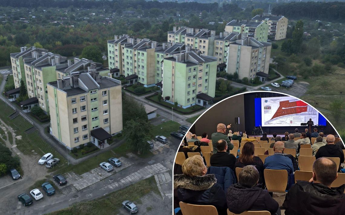 Mieszkańcy osiedla Sady w Krapkowicach podczas konsultacji społecznych dotyczących planu zagospodarowania i przebiegu nowej drogi.