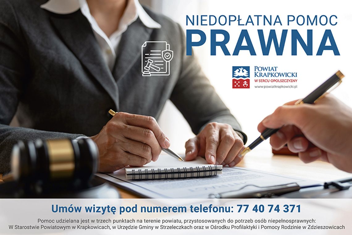 Nieodpłatna pomoc prawna dla każdego