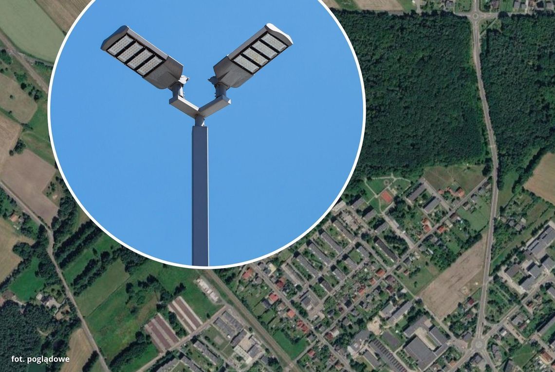 Ul. Góry Św. Anny w Zdzieszowicach, gdzie zostanie przebudowane oświetlenie uliczne i zamontowane energooszczędne lampy LED.