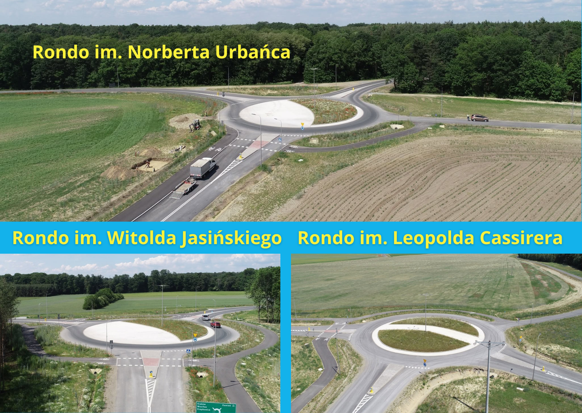 Decyzja Rady Miejskiej Park Przemysłowy w Gogolinie z nowymi nazwami rond Cassirer, Urbaniec, Jasiński – nowi patroni rond w Gogolinie