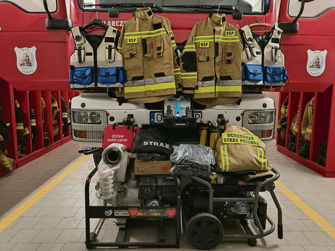 Nowy sprzęt wzmocnił bezpieczeństwo i gotowość strażaków