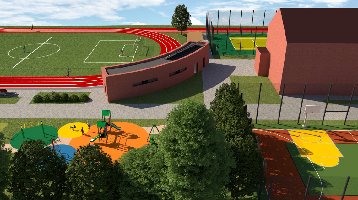 Nowy wymiar sportu za prawie 7 mln zł. Walce budują centrum aktywności dla całych rodzin Planowany kompleks boisk wielofunkcyjnych i strefa rekreacyjna w Walcach – wizualizacja inwestycji sportowej.