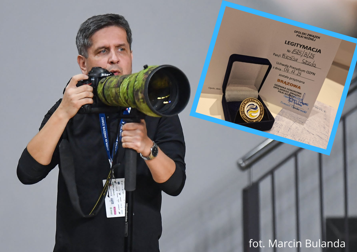 Odznaczenia OZPN: Nasi docenieni za lata pracy dla piłki nożnej Wręczenie odznaczeń Opolskiego Związku Piłki Nożnej podczas spotkania działaczy piłkarskich w powiecie krapkowickim Mirosław Szozda Tygodnik Krapkowicki Marian Siwon