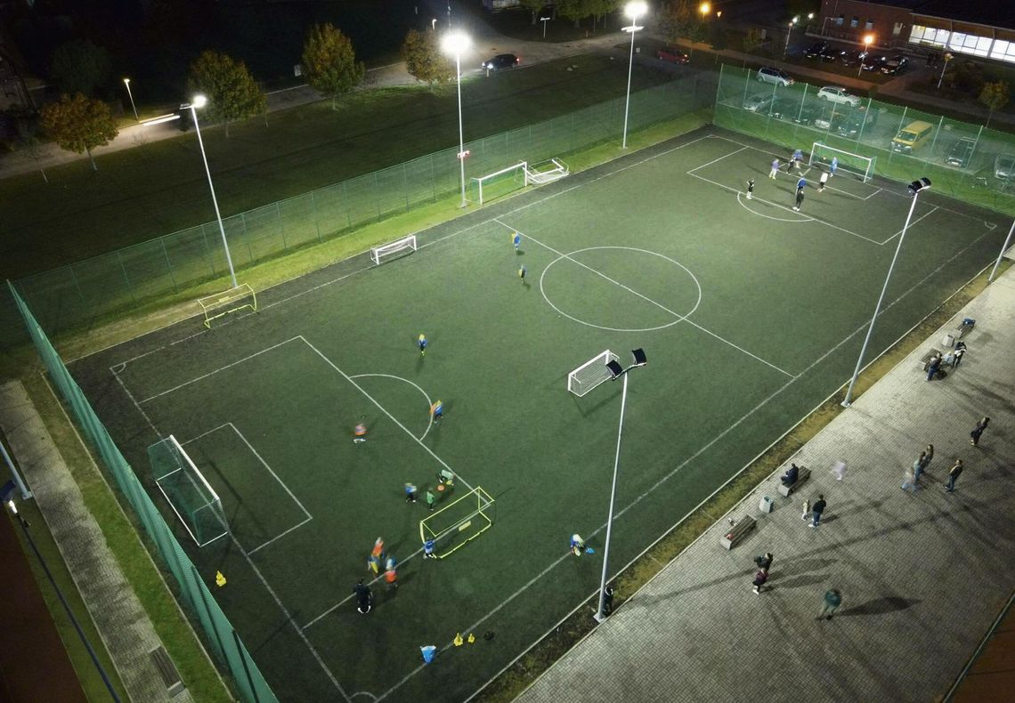 Boisko Orlik w Krapkowicach przygotowane do wydarzeń sportowych