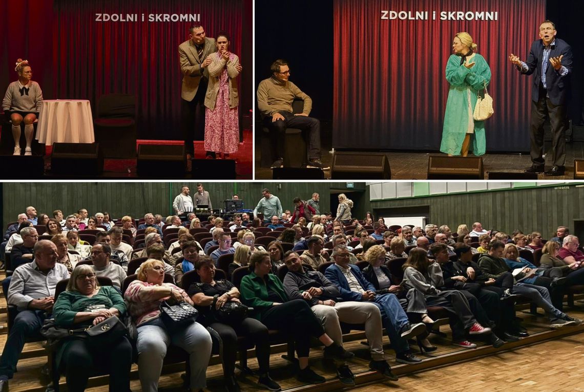 Kabaret „Zdolni i Skromni” podczas występu w MGOKSiR w Zdzieszowicach