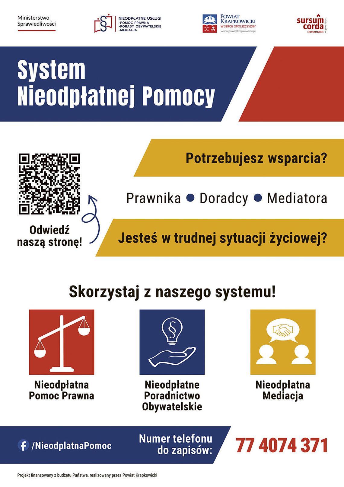 PORADY PRAWNE, OBYWATELSKIE  I MEDIACJE - SKORZYSTAJ!