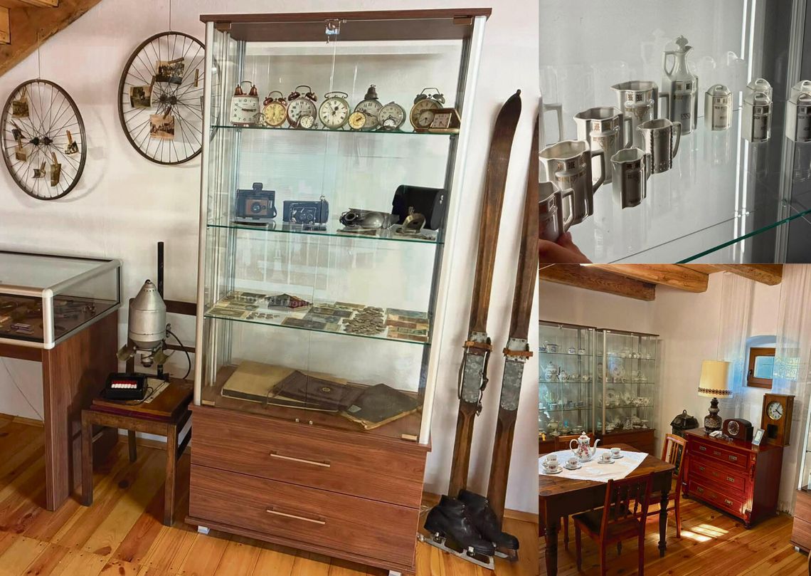 Porcelana, zegarki i zboża z korony dożynkowej. Spichlerz w Brożcu zaprasza na wakacyjne zwiedzanie i nocne muzeum Ekspozycja w zabytkowym spichlerzu w Brożcu — porcelana, stare zegarki, atlas świata i prezentacja zbóż użytych do korony dożynkowej.