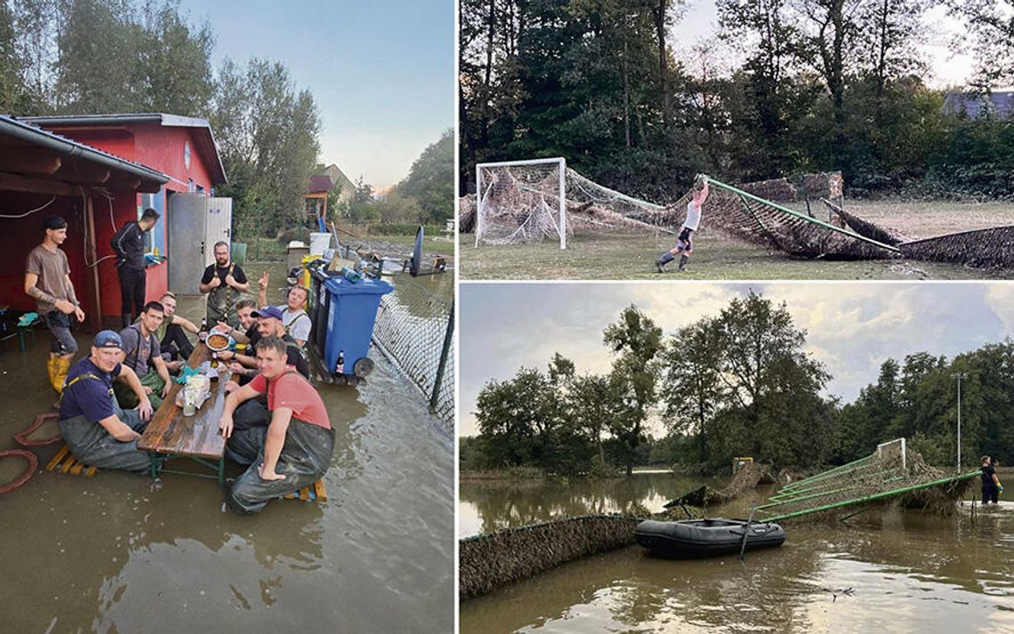 Porwana bramka  i ogrom zniszczeń