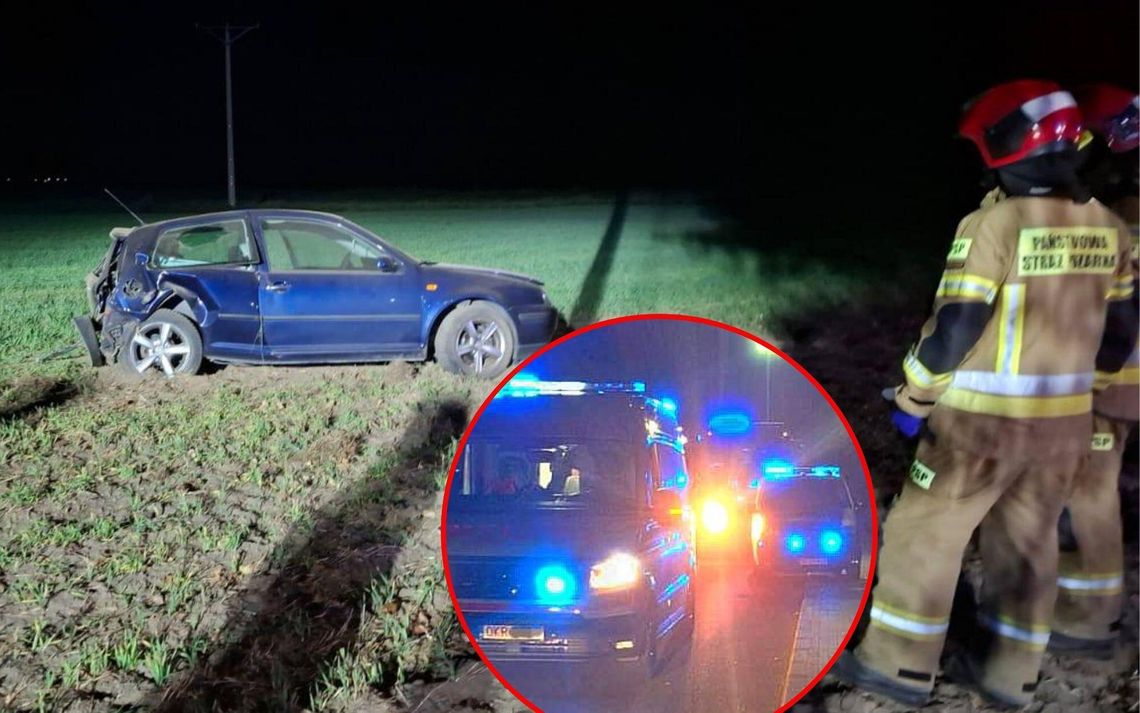 Prawdopodobnie zasnął za kierownicą