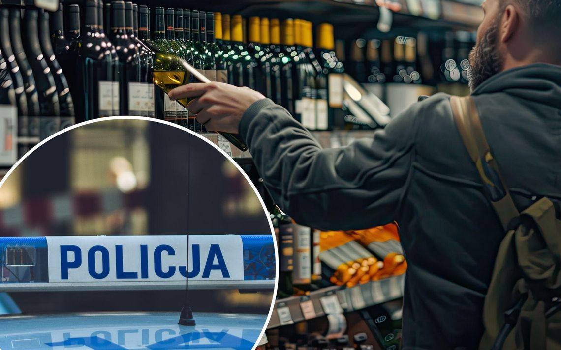 Rozbój w Krapkowicach: 45-latek ukradł alkohol i zaatakował ochroniarza