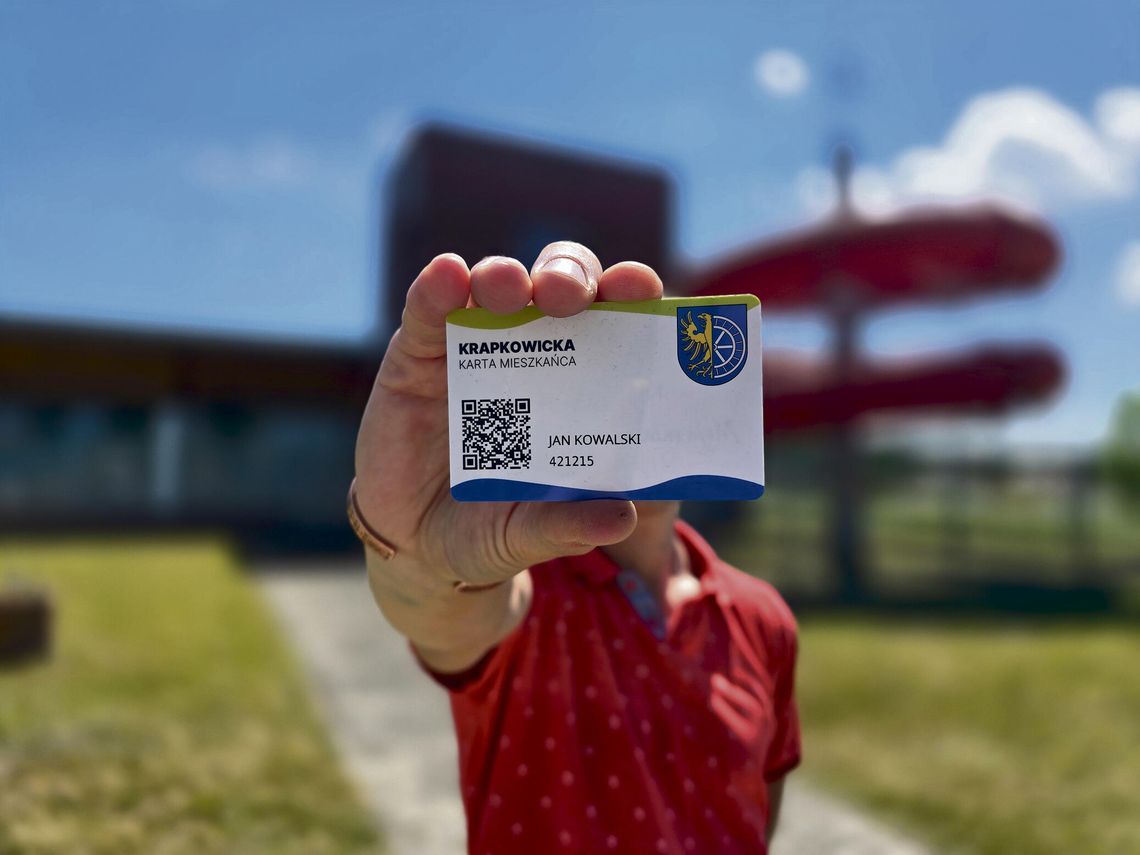 Rusza Krapkowicka Karta Mieszkańca! Zniżki, ulgi i preferencje dla mieszkańców od 1 lipca Krapkowicka Karta Mieszkańca — przykładowa karta uprawniająca do zniżek i ulg na terenie gminy Krapkowice.