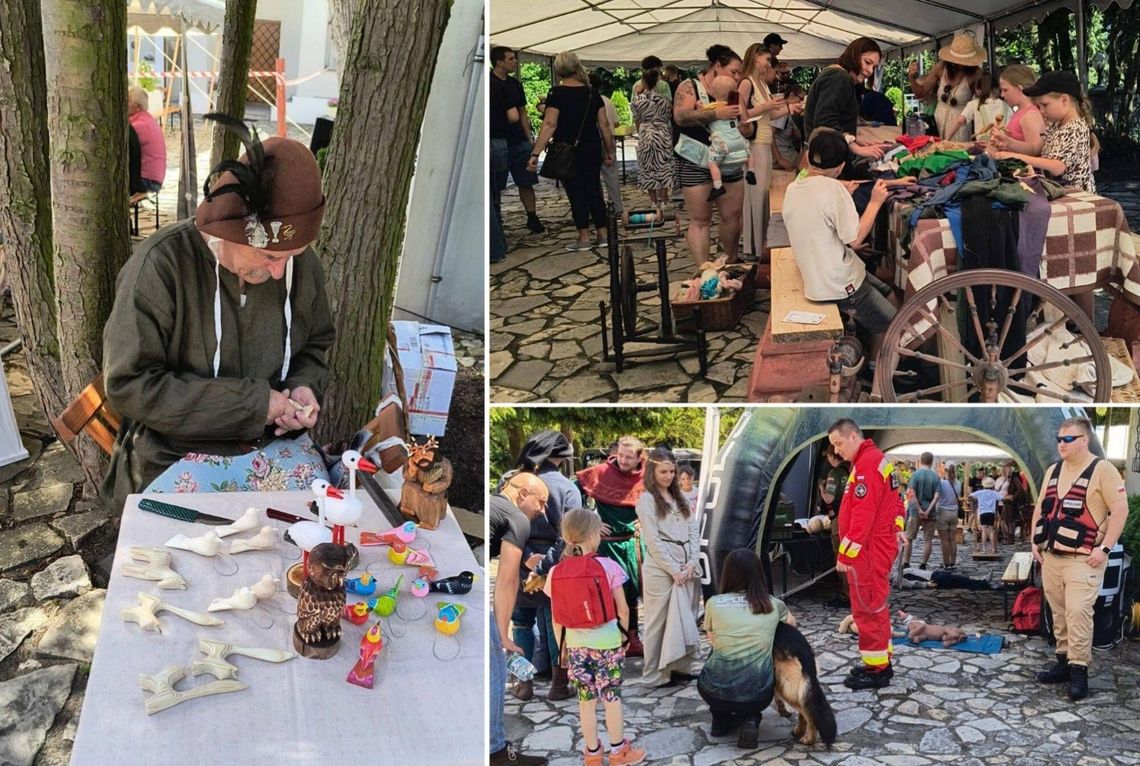 Rycerski Dzień Dziecka w Rogowie Opolskim. Zamek zamienił się w średniowieczną arenę Pokaz walk rycerskich podczas Rycerskiego Dnia Dziecka na Zamku w Rogowie Opolskim z udziałem uczestników i publiczności.
