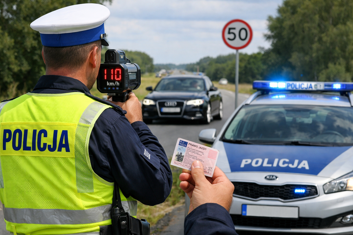 Seria piratów drogowych w powiecie krapkowickim. W kilka dni sześciu kierowców straciło prawa jazdy Policyjna kontrola prędkości w powiecie krapkowickim. Funkcjonariusze zatrzymali sześciu kierowców, którzy rażąco przekroczyli dozwoloną prędkość i stracili prawa jazdy.