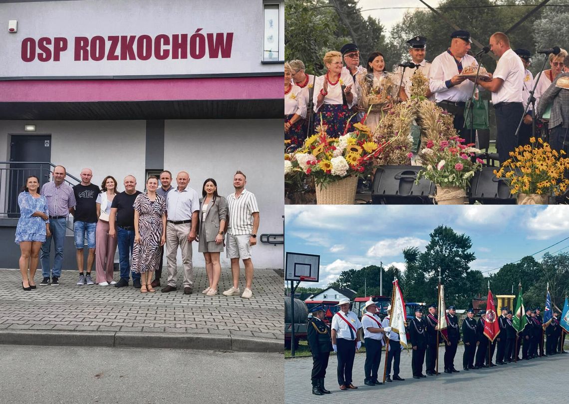 Strażacy z dwóch Rozkochowów znów razem! Rewizyta w Małopolsce połączyła OSP, KGW i DFK Delegacje OSP, KGW i DFK z dwóch Rozkochowów podczas wspólnego spotkania na dożynkach w Małopolsce.