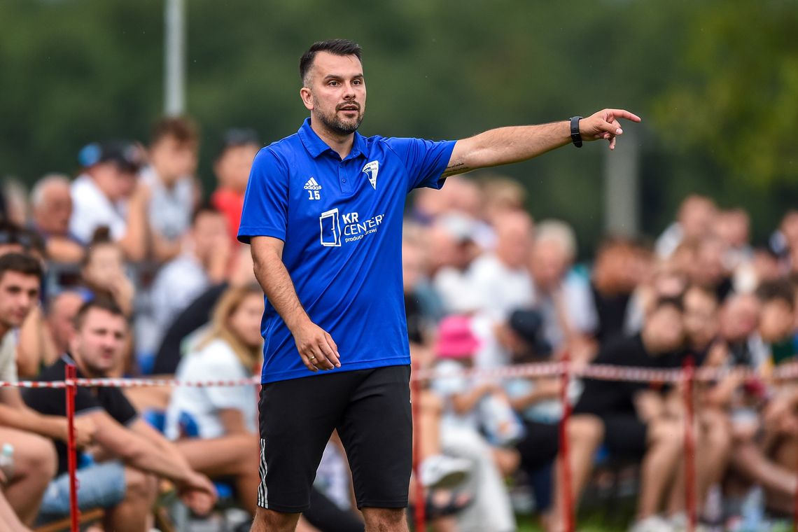 Drużyna trener Kamil Jakubczak Victorii Żyrowa po meczu sezonu 2024/2025 w klasie okręgowej