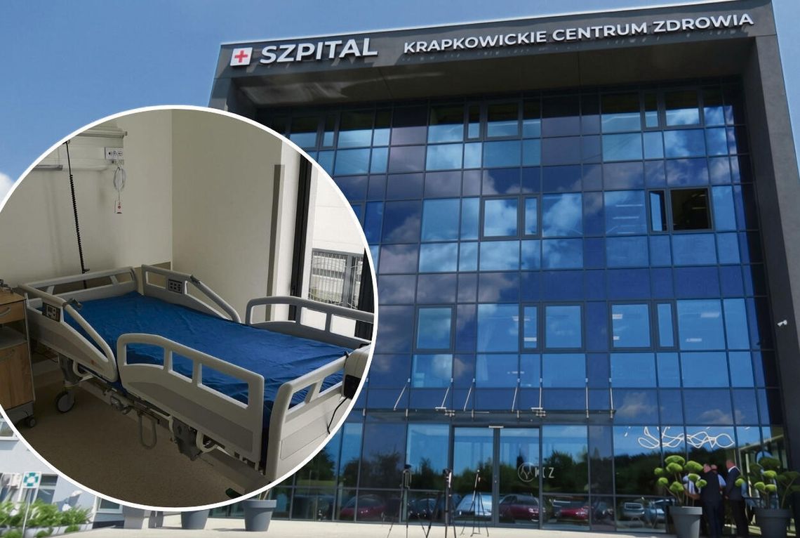 W krapkowickim szpitalu przybędzie łóżek Nowe łóżka i wyposażenie w zakładzie opiekuńczo‑leczniczym w Krapkowicach po przeniesieniu do skrzydła szpitala.