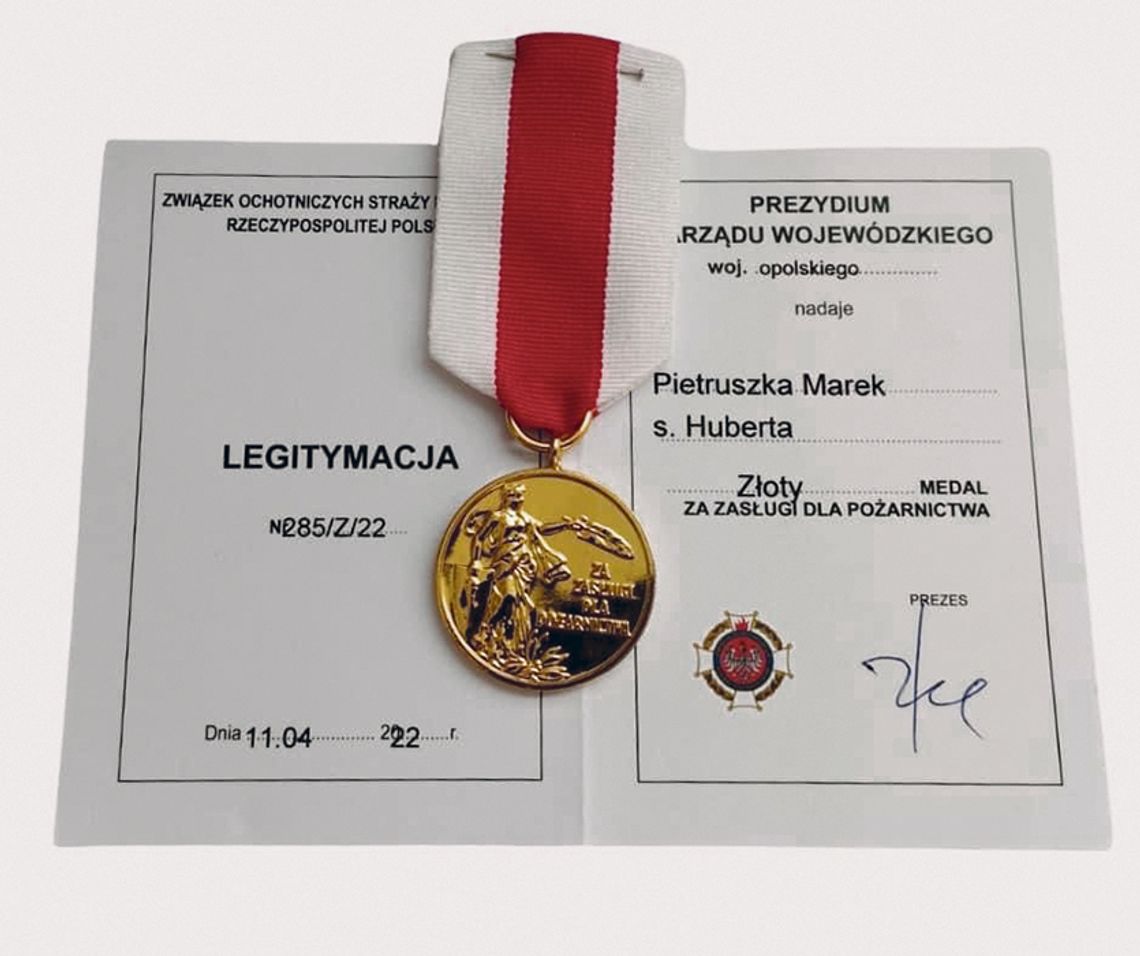 Wójt strażakiem na medal!