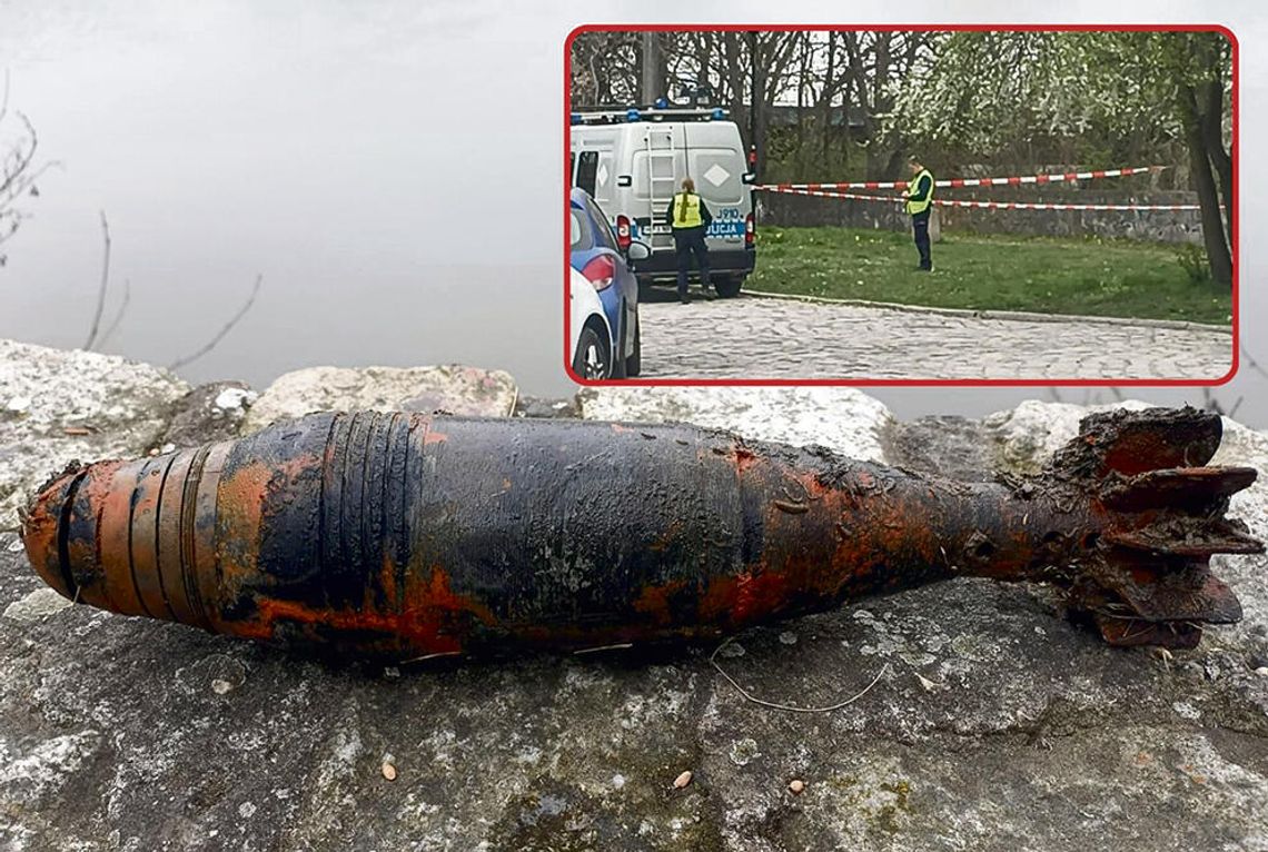 Wybuchowe odkrycie nad Odrą w Krapkowicach. Niebezpieczne znalezisko tuż obok restauracji Niewybuch znaleziony nad Odrą w Krapkowicach przy ulicy Rybackiej – teren zabezpieczony przez policję przed przyjazdem saperów