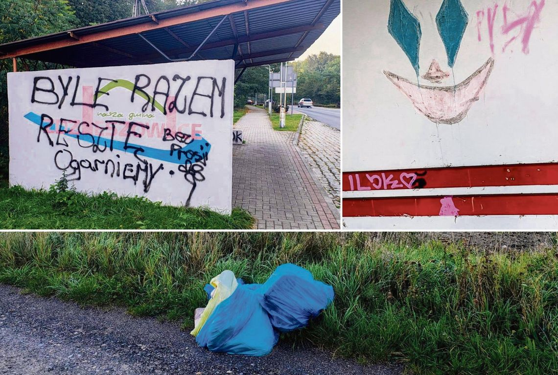 Zdewastowali przystanek w Zdzieszowicach. Burmistrz apeluje: „Czy to daje komuś szczęście i satysfakcję?” Pobazgrana wiata przystankowa w gminie Zdzieszowice po akcie dewastacji