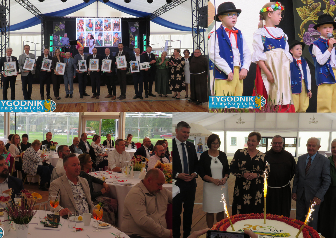 Jubileusz 20-lecia Stowarzyszenia Kraina św. Anny – spotkanie mieszkańców, samorządowców i partnerów organizacji.