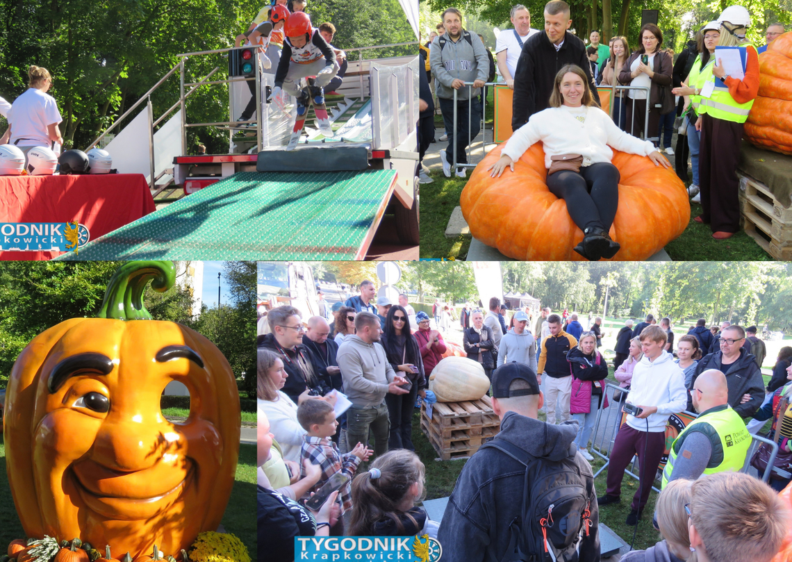 Dynia „Renia” ważąca 918 kg podczas Festiwalu Dyni Bania Fest w Krapkowicach