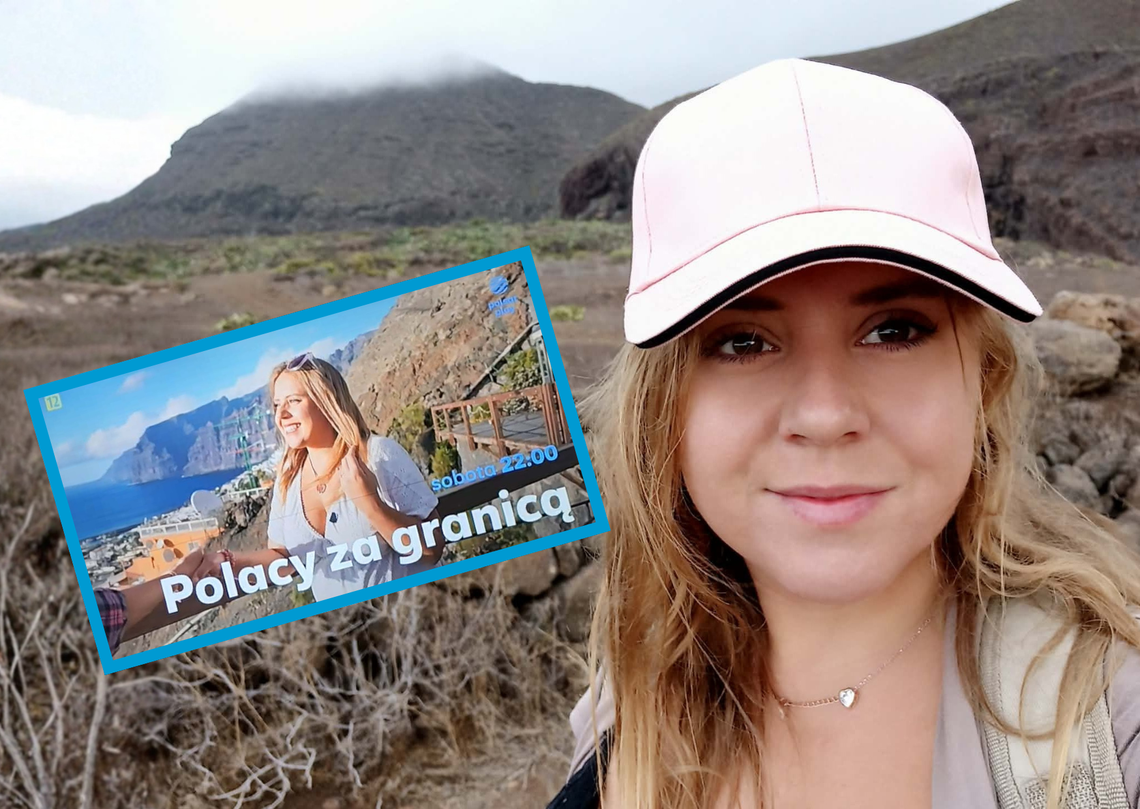 Mieszkanka Pietnej na Teneryfie podczas nagrań do programu telewizyjnego „Polacy za granicą”