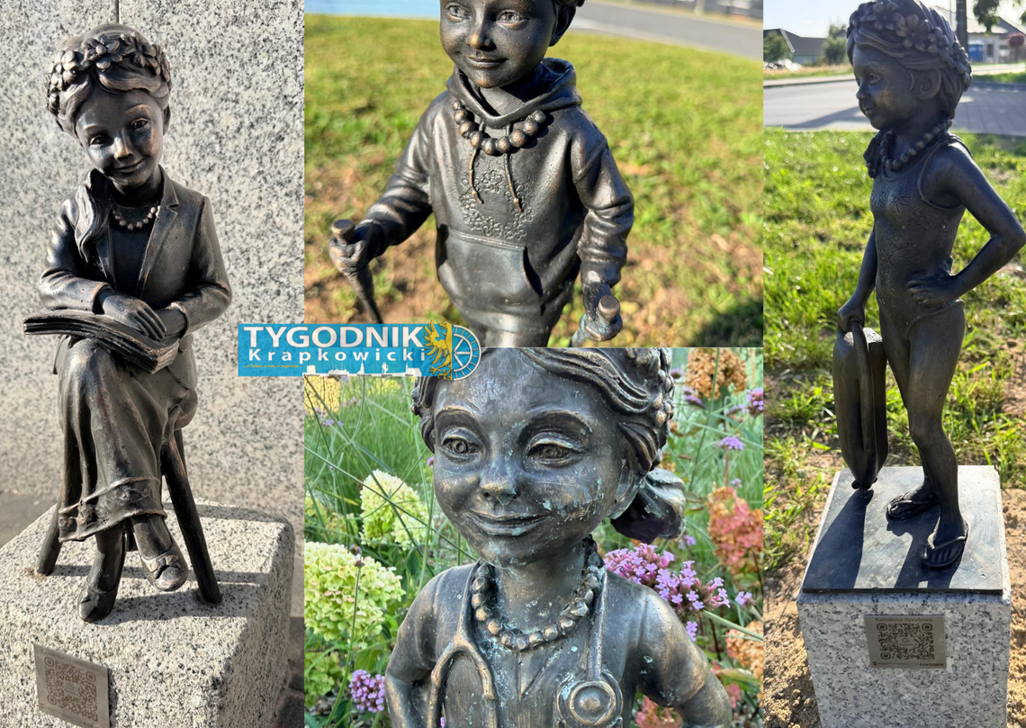 Nowe figurki Karolinek na Szlaku Karolinki w Gogolinie