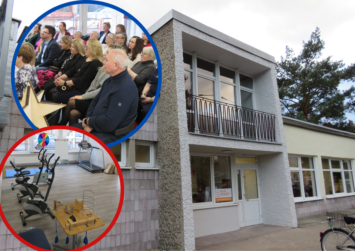 Na zdjęciu Otwarcie Klubu Senior+ w Krapkowicach – seniorzy i zaproszeni goście w nowej siedzibie przy ul. Sądowej