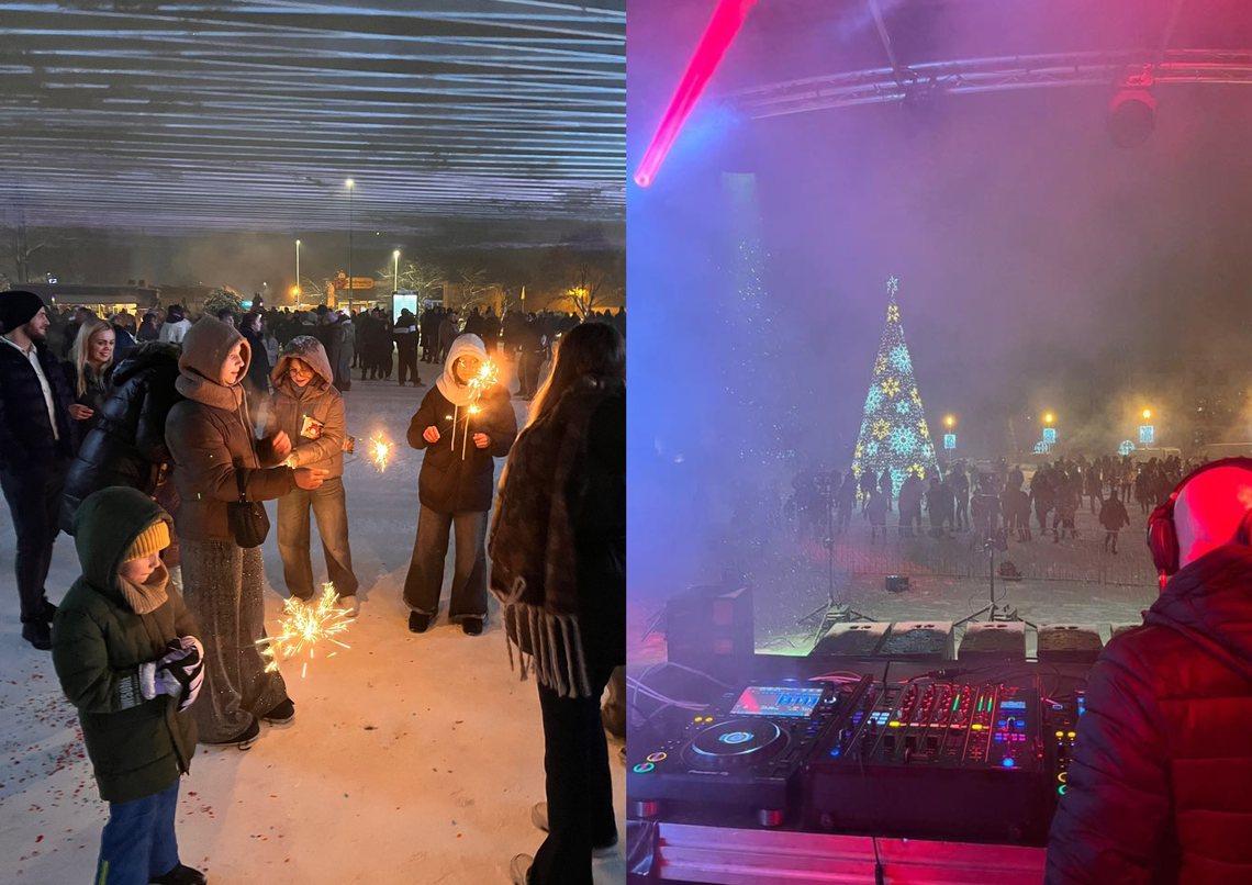 Sylwester pod Wapiennikami w Gogolinie – Plac Benedyktyński, tłumy mieszkańców i pokaz laserowy o północy