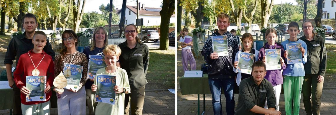 Uczniowie szkół podstawowych ze Zdzieszowic podczas XX Terenowego Turnieju Ekologicznego w Parku Krajobrazowym Góra Świętej Anny.